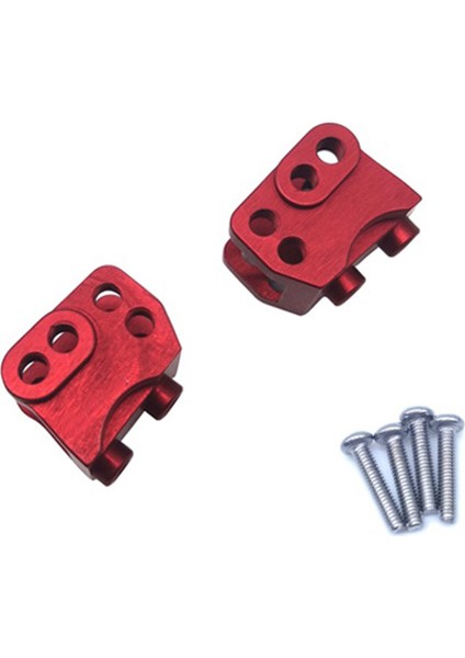 Adet Cnc Alüminyum Ön Arka Alt Şok Bağlantı Bağlantı Montajı Rc 1/10 Kaya Araba Eksenel SCX10-II 90046 90047 AR44 Aks, Kırmızı (Yurt Dışından)