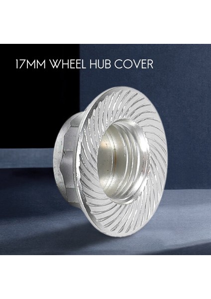 4 Adet Alüminyum Jant Göbek Kapağı Toz Önleyici Kapak 17MM Altıgen Somun Rc 1:8 Model Araba Jant Kapağı, Gümüş (Yurt Dışından)