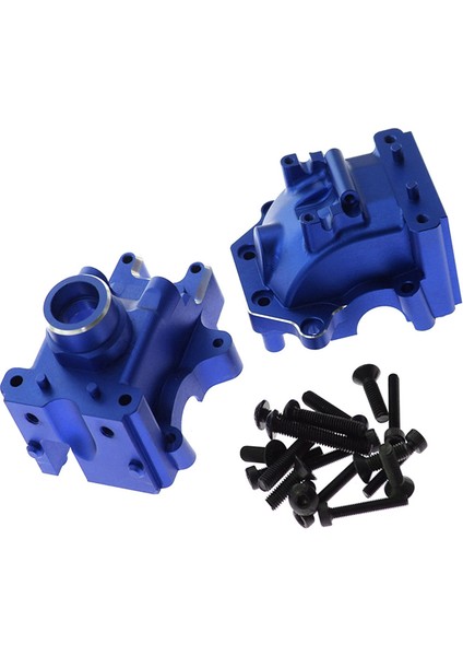 Alüminyum Ön Arka Bölme Şanzıman Muhafazası 9529 1/8 Kızak Için 95076-4 Rc Araba Yükseltme Parçaları Aksesuarları, Mavi (Yurt Dışından) modelleri