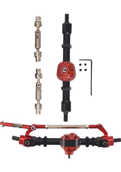 Metal Ön ve Arka Köprü Aks Tahrik Mili ile Mn D90 D91 D96 D99S Mn-90 MN99S 1/12 Rc Araba Yükseltme Parçaları, 1 (Yurt Dışından)