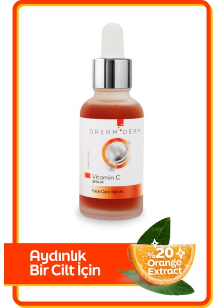 C Vitamini Serum - Aydınlatıcı ve Canlandırıcı %20 Orange Extract 30 ml