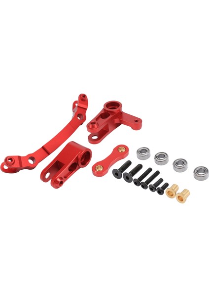 Arrma 1/8 Ihlal / 3s Rc Araba Parçaları Için Metal Direksiyon Zil Krankı ve Direksiyon Bağlantısı, Kırmızı (Yurt Dışından)