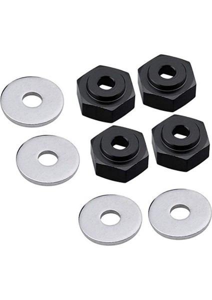 4 Adet 1:10 Ila 1:8 Düz Koşu/-Ülke/kamyon Lastiği 12 mm Ila 17 mm Metal Hex Dönüşüm Çoğaltıcı Açık Mavi (Yurt Dışından)