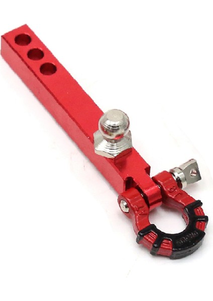 1/10 Rc Paletli Trx4 -6 Eksenel SCX10 90046 Redcat Yükseltme Parçaları Için Metal Römork Çekme Kancası, Kırmızı (Yurt Dışından)
