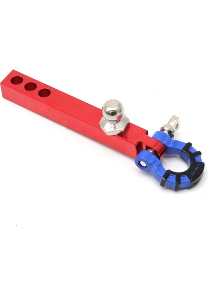 1/10 Rc Paletli Trx4 -6 Eksenel SCX10 90046 Redcat Yükseltme Parçaları Için Metal Römork Çekme Kancası, Kırmızı + Mavi (Yurt Dışından)