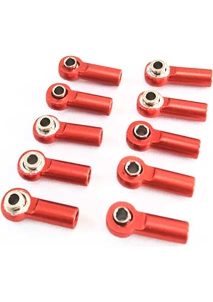 10 Adet Metal M2.5 Bağlantı Rot Ucu Rotil A959 12428 144001 C24 Mn D90 MN99S Rc Araba Parçaları, Kırmızı (Yurt Dışından)