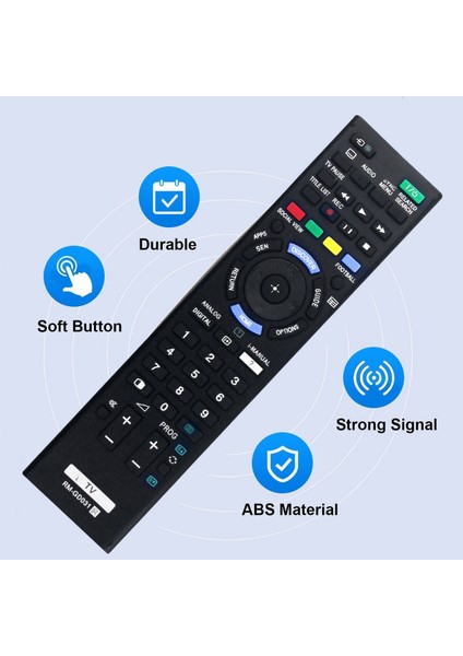 Sony Tv Için RM-GD031 Uzaktan Kumandayı Değiştirin KDL-55W950B RMT-TX300E KDL32W700B KDL40W600B KDL42W700B KDL42W800B KDL42W807B (Yurt Dışından)
