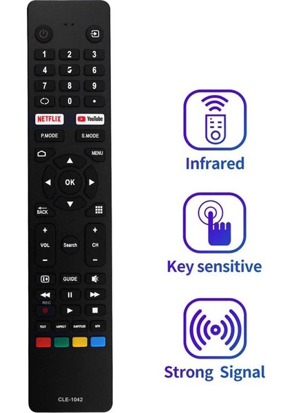 Hitachi Tv Için CLE-1042 Uzaktan Kumandayı Değiştirin 58/65/75QLEDSM20 Tv/ac/ses/projektör Için Çalışma (Yurt Dışından)