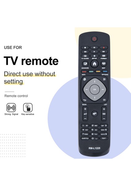 Philips Tv Uzaktan Kumandası Için RM-L1225 398GR8BD1NEPHH 47PFH4109/88 32PHH4009 40PFH4009 50PFH4009 (Yurt Dışından)