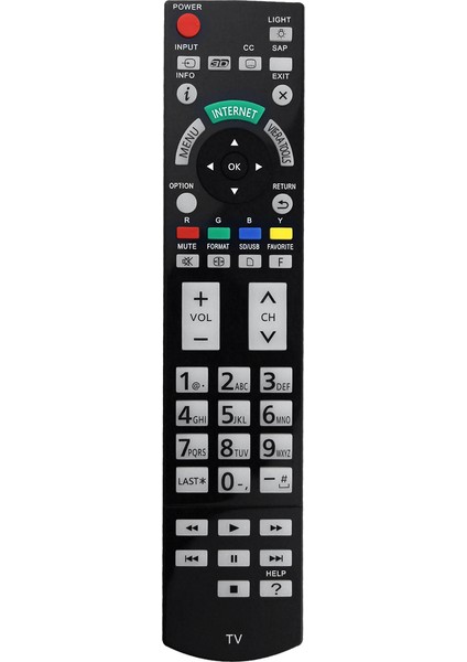 Panasonic Tv Için N2QAYB000703 Uzaktan Kumandayı Değiştirin TC-L42ET5 TC-P55VT50 TC-P50ST50 TC-L55ET5 TC-L55DT50 TC-L47ET5 TC-P55ST50 (Yurt Dışından)