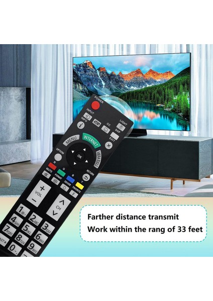 Panasonic Tv Için N2QAYB000703 Uzaktan Kumandayı Değiştirin TC-L42ET5 TC-P55VT50 TC-P50ST50 TC-L55ET5 TC-L55DT50 TC-L47ET5 TC-P55ST50 (Yurt Dışından)