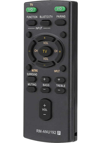RM-ANU192 Sony Ses Çubuğu Için Bluetooth Hoparlör Uzaktan Kumanda SACT60BT SS-WCT60 SSWCT60 HT-CT60BT HTCT60BT SA-CT60BT (Yurt Dışından)