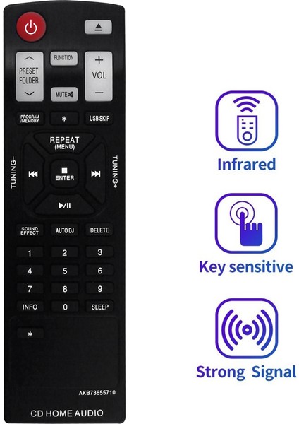 Lg Hi-Fi Sistemi Için AKB73655710 Uzaktan Kumandayı Değiştirin CM4630 CMS4630F CM4530 CMS4530F CMS4530W CM4430 CMS4530F CM4330 CMS4330F (Yurt Dışından) modelleri