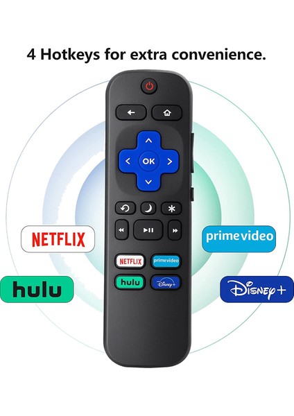 Roku Tv Için Evrensel Tv Uzaktan Kumandası, Tcl Roku/hisense Roku/sharp Roku Tv Için Yedek, Netflix/hulu ile Tv Uzaktan Kumandası (Yurt Dışından) fiyatları