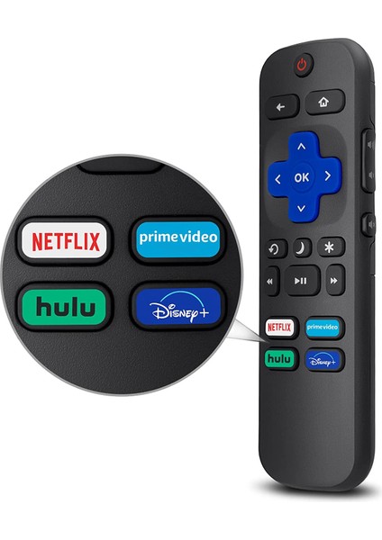Roku Tv Için Evrensel Tv Uzaktan Kumandası, Tcl Roku/hisense Roku/sharp Roku Tv Için Yedek, Netflix/hulu ile Tv Uzaktan Kumandası (Yurt Dışından) fırsatları
