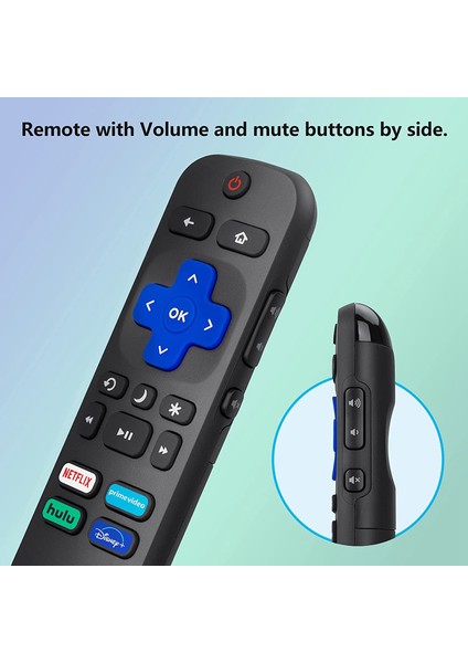 Roku Tv Için Evrensel Tv Uzaktan Kumandası, Tcl Roku/hisense Roku/sharp Roku Tv Için Yedek, Netflix/hulu ile Tv Uzaktan Kumandası (Yurt Dışından) indirimleri