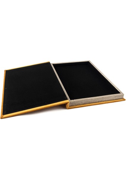 Sarı Velvet Kitap Kutu 35X24X3CM fiyatları