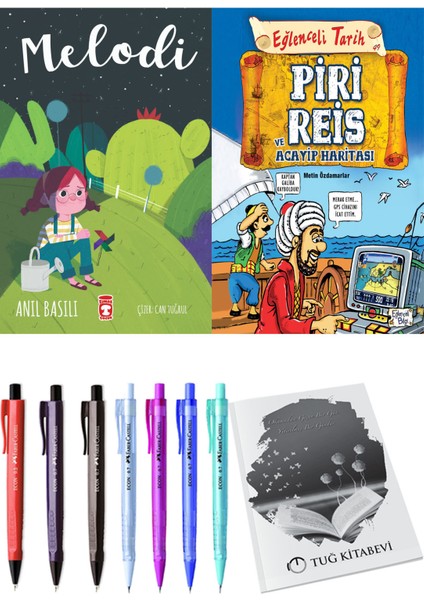 Piri Reis ve Acayip Haritası ve Melodi 2'li Set - Kalem