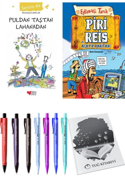 Piri Reis ve Acayip Haritası ve Puldan Taştan Lahanadan 2'li Set - Kalem