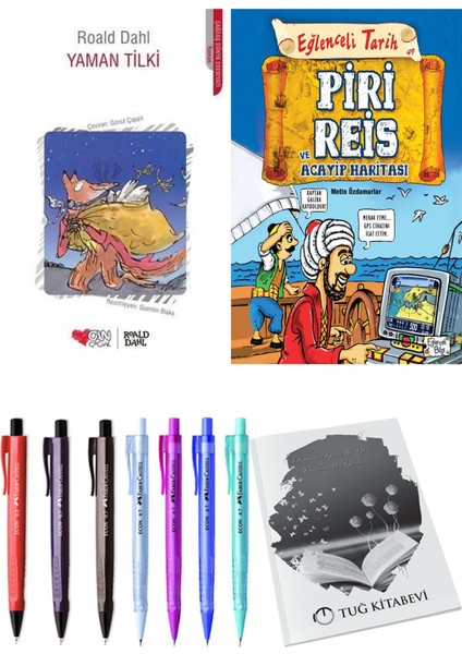 Piri Reis ve Acayip Haritası ve Yaman Tilki 2'li Set - Kalem
