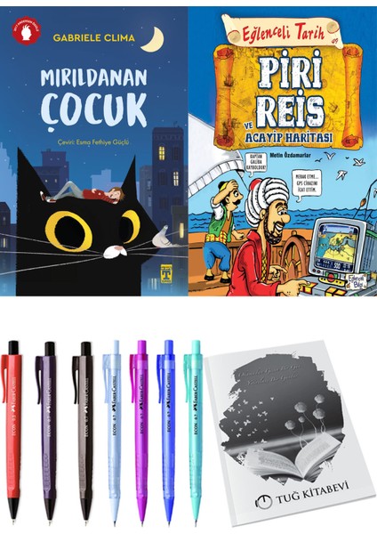 Piri Reis ve Acayip Haritası ve Mırıldanan Çocuk 2'li Set - Kalem