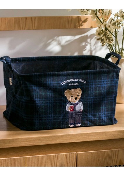 Lcw Home Lacivert Ayı Teddy Nakışlı Banyo Organizeri fiyatları