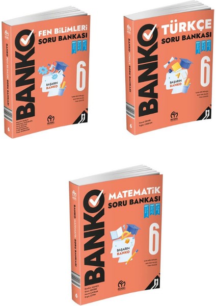 6. Sınıf Banko Fen Bilimleri – Türkçe -Matematik Soru Bankası
