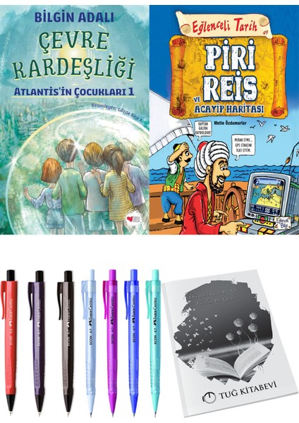 Piri Reis ve Acayip Haritası ve Çevre Kardeşliği 2'li Set - Kalem
