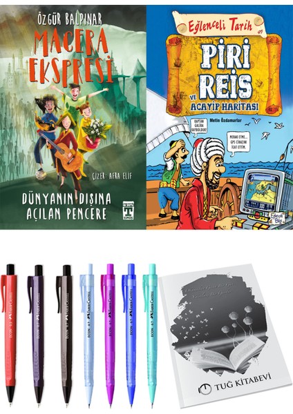 Piri Reis ve Acayip Haritası ve Gelecek Ekspresi Dünyanın Dışına Açılan Pencere 2'li Set - Kalem