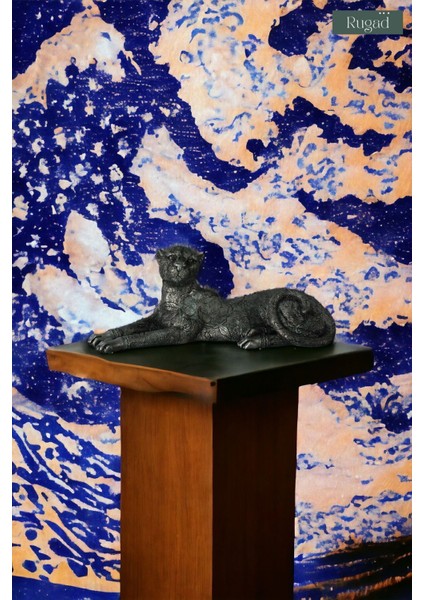 Tekno Trust Biblo Dekoratif Heykel Leopar Biblosu Gümüş Eskitme Renk Model 38 fiyatları