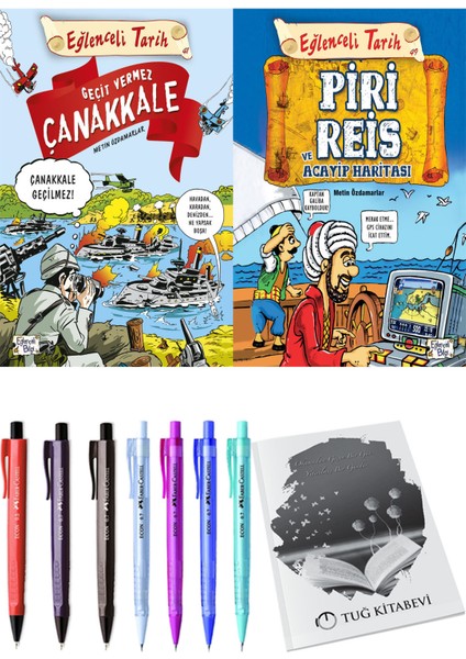 Piri Reis ve Acayip Haritası ve Geçit Vermez Çanakkale 2'li Set - Kalem