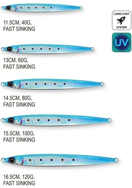 Sardine Slider 13CM 60GR Uv White Glow fiyatları