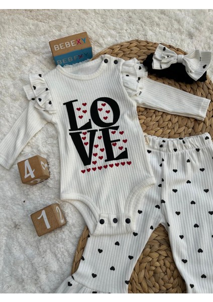 Love Baskılı Alt Üst Takım