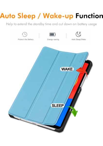 Xiaomi Redmi Pad Se 4g 8.7 Inç Üç Katlı Stand Kapağı Pu Deri + Pc Tablet Kılıfı-Koyu (Yurt Dışından) fiyatları