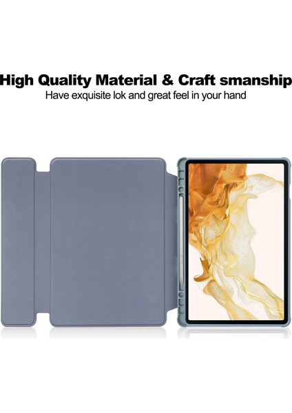 Samsung Galaxy Tab S10 Plus Kılıf 360° Döner Stand Pu Deri+Akrilik Tablet Kılıfı (Klavyesiz)- (Yurt Dışından)