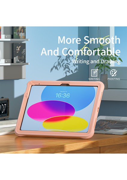 iPad 10.9(2022) Kılıf Kickstand Sevimli Köpek Pc+Silikon+Tpu Tablet Kılıfı (Yurt Dışından) fiyatları