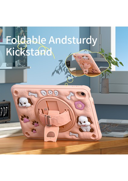 iPad 10.9(2022) Kılıf Kickstand Sevimli Köpek Pc+Silikon+Tpu Tablet Kılıfı (Yurt Dışından) modelleri