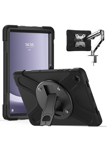 Samsung Galaxy Tab A9+ Kılıfı Kickstand Pc+ Silikon Tablet Kapağı (Yurt Dışından)