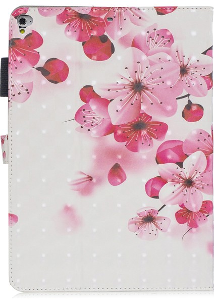 Desen Baskı Pu Deri Tablet Kılıfı [cüzdan Standı] iPad 9.7-INÇ(2018)(2017)(2016)/IPAD Air 2,vb- Çiçek (Yurt Dışından)