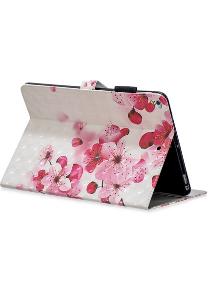 Desen Baskı Pu Deri Tablet Kılıfı [cüzdan Standı] iPad 9.7-INÇ(2018)(2017)(2016)/IPAD Air 2,vb- Çiçek (Yurt Dışından)