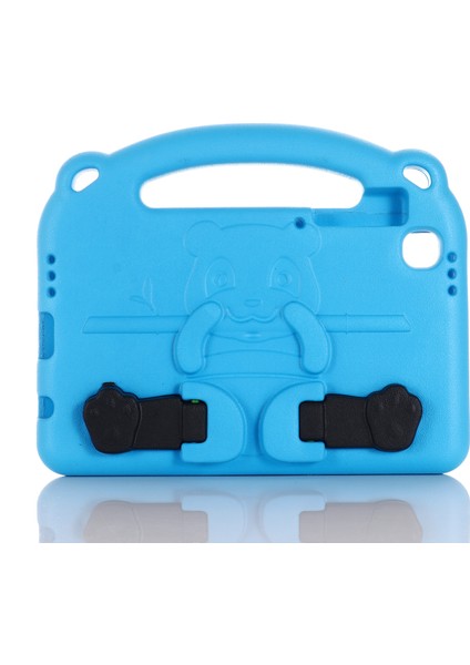3D Karikatür Panda Kapak Darbeye Dayanıklı Kaymaz Eva Kılıf Samsung Galaxy Tab A7 Lite 8.7-Inç SM-T220(WI-FI)/SM-T225 Saplı Stand (Yurt Dışından)