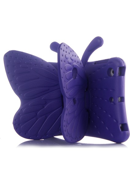 iPad Mini 3/2/1- 3D Butterfly Çocuk Darbeye Dayanıklı Eva Kılıf (Yurt Dışından)
