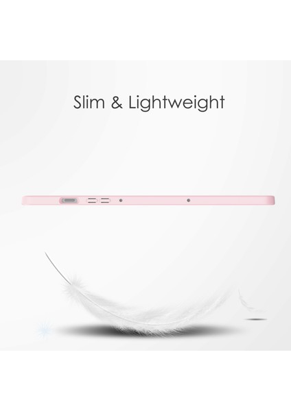 Samsung Galaxy Tab S10+ Kılıf Şeffaf Akrilik Deri Tablet Kapak Desteği Otomatik Uyku/uyanma- (Yurt Dışından)