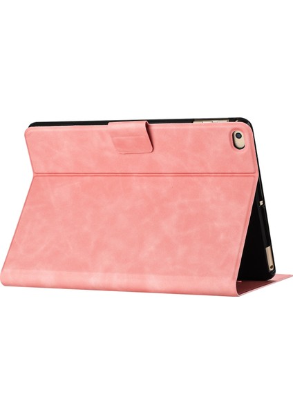 iPad 9.7-INÇ(2018)/(2017)/IPAD Air 2/AIR(2013)CASE Çift Kedi Baskılı Mikrofiber Deri Akıllı Tablet Kapağı- (Yurt Dışından)