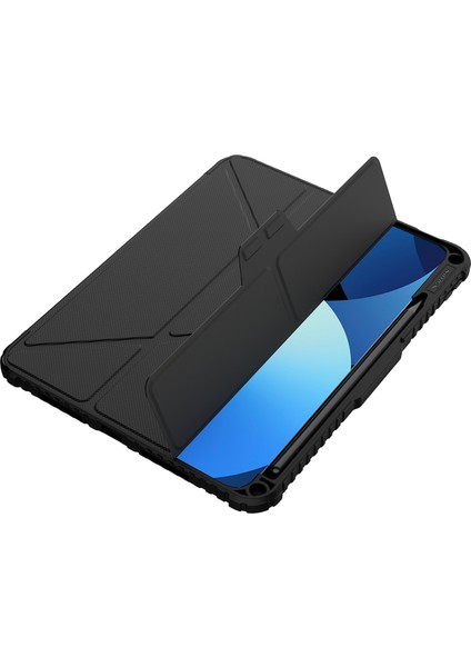 iPad Pro 11(2024) Tampon Deri Kılıf Pro Tablet Kılıfı Düşme Önleyici Otomatik Uyandırma/uyku Kılıfı- (Yurt Dışından)