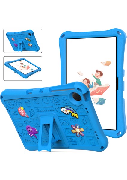 Samsung Galaxy Tab A9+/xiaomi Redmi Pad Se Kılıf Eva Tablet Kickstand Kapak Omuz Askılı-Gök Si (Yurt Dışından)