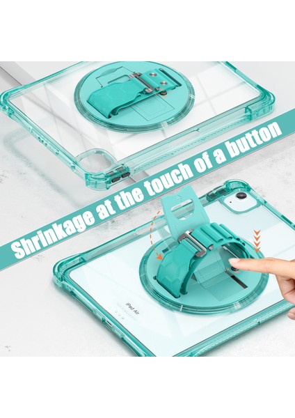 iPad Air 11(2024)/AIR(2022)/(2020)/IPAD Pro 11(2022)/(2021)/(2020)/(2018)CASE Kickstand Pc+Tpu+Akrilik Şeffaf Tablet Kılıfı-Açık (Yurt Dışından)