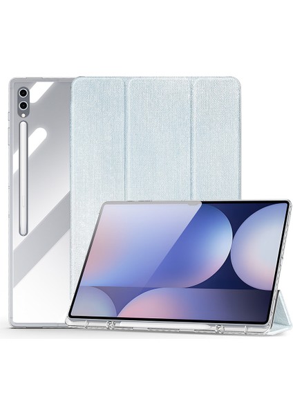 Samsung Galaxy Tab S10 Ultra/s9 Ultra/s8 Ultra Kılıf Tpu+Pc+Deri Şeffaf Tablet Kılıfı-Bebek Si (Yurt Dışından)