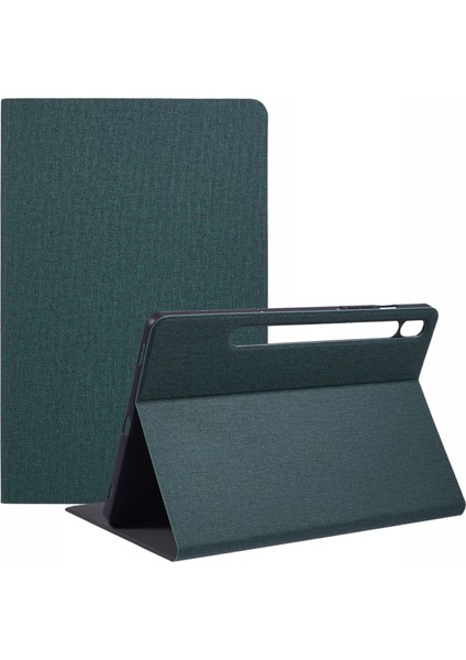 Samsung Galaxy Tab S9 X710,X716B,X718U/TAB S9 Fe Kılıf Kumaş Doku Deri Tablet Kapak- (Yurt Dışından)