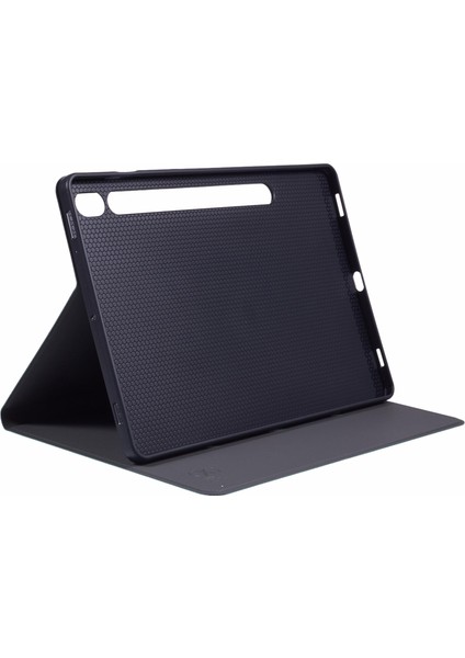 Samsung Galaxy Tab S9 X710,X716B,X718U/TAB S9 Fe Kılıf Kumaş Doku Deri Tablet Kapak- (Yurt Dışından)